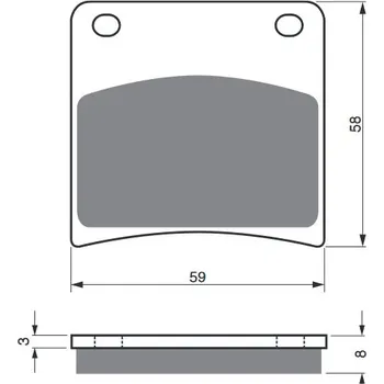 Brzdová destička Brzdové destičky GOLDFREN 027 S3 SUZUKI GSX 1100 G 1991-1993