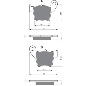 Brzdová destička Brzdové destičky GOLDFREN 176 AD HONDA CRF 250 R 2003-2022