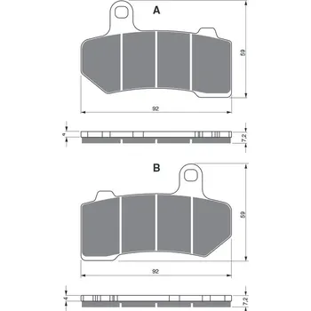 Brzdová destička Brzdové destičky GOLDFREN 271 AD HARLEY DAVIDSON FLHR Road King 1584 2008-2010