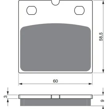 Brzdová destička Brzdové destičky GOLDFREN 197 S3 BMW R 80 1984-1995