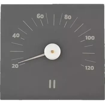 Teploměr do sauny Rento AL - 20-120°C, 15x14x3cm, šedý, hliníkové tělo, estetický, praktický, 0.241kg (176868)