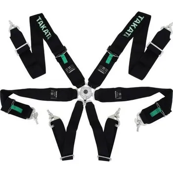 Návlek na bezpečnostní pás Bezpečnostní pásy 6-bodové 3" Takata Replica harness černé