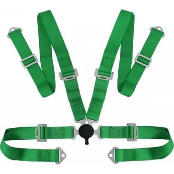 Návlek na bezpečnostní pás JB SPORT Bezpečnostní pásy 4-bodové - zelené QUICK