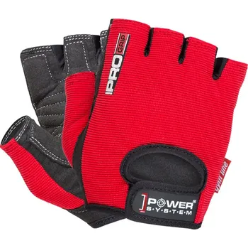 Fitness rukavice Power System Rukavice Gloves Pro Grip - červená, XXL