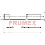 Šroub závrtný do litiny DIN 939 M8x35 nerez A2