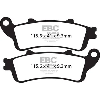 Brzdová destička Brzdové destičky EBC SFA281 HONDA FES 250 Foresight 1998-2006