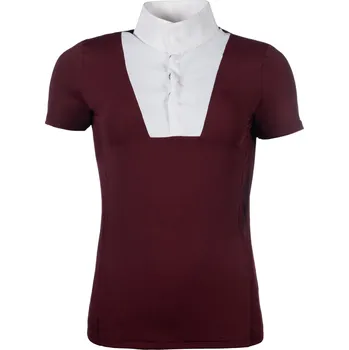 Dámské tričko HKM Triko závodní Virginia HKM, s krátkým rukávem, bordeaux S