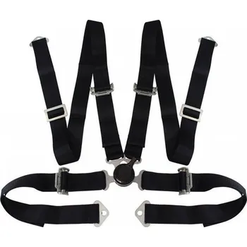 Návlek na bezpečnostní pás JB SPORT Bezpečnostní pásy 4-bodové - černé QUICK