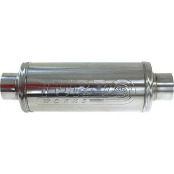 Výfuková trubka Centrální tlumič výfuku 89mm TurboWorks RS 409SS 450mm