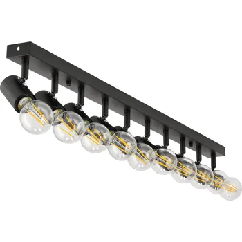 BERGE Stropní svítidlo VIKI 10x E27 černé B7306