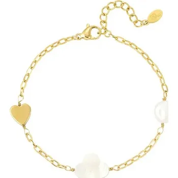 Náramek ORNAMENTI Pozlacený náramek Beaded gold