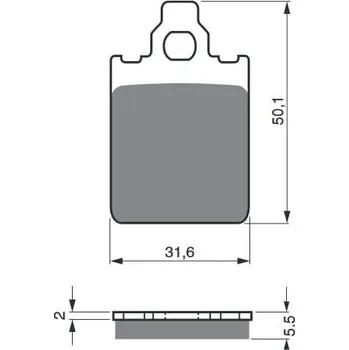 Autodíl Brzdové destičky GOLDFREN 118 AD PIAGGIO/VESPA PX 125 1998-2007