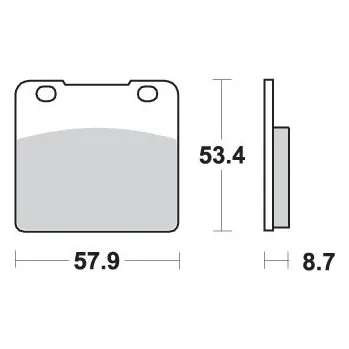 Brzdová destička SBS brzdové destičky KH103 STREET PERFORMANCE (EXCEL) sintrované barva zlatá (SBS brzdové destičky KH103 STREET PERFORMANCE (EXCEL) sintrované barva zlatá)