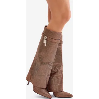 Dámské kozačky Kozačky na podpatku model 202721 Step in style 40