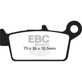 Brzdová destička BRZDOVÉ DESTIČKY CARBON TT DIRT GAS GAS EC 125 2000-2008