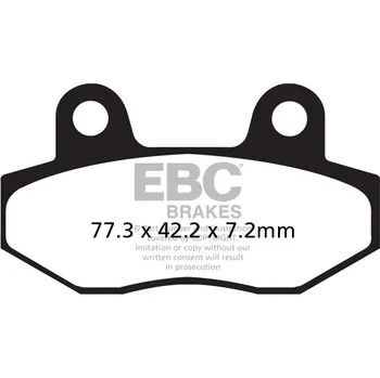 Brzdová destička Brzdové destičky EBC SFA086 SFA086