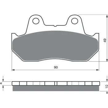 Brzdová destička Brzdové destičky GOLDFREN 050 S3 HONDA VT 1100 C Shadow 1987-1993