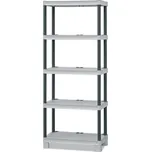 ArtPlast Plastový regál, šedé police, 1750x700x350 mm 2683535
