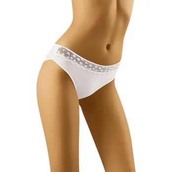 Dámské spodní prádlo Měkké něžné bílé kalhotky - Wol-Bar XL