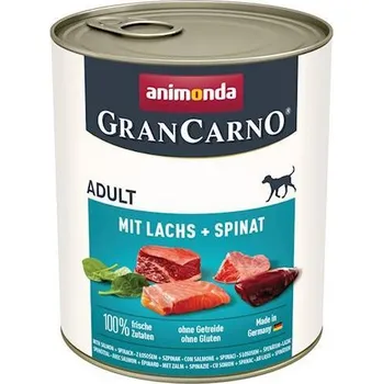 Pro psa ANIMONDA GranCarno Adult Dog příchuť: losos + špenát 800g
