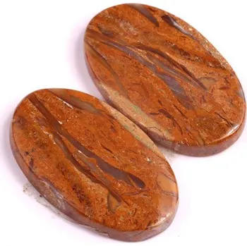 Korálek Kabošony páry Mariyam Jasper č.P138 (24x14x3mm)