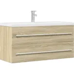 vidaXL Skříňka pod umyvadlo dub sonoma 100 x 38,5 x 48 cm dřevotříska