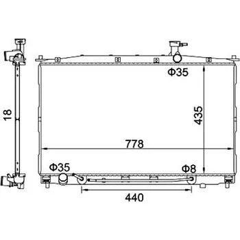 Chladič motoru Chladič, chlazení motoru HART 611 906