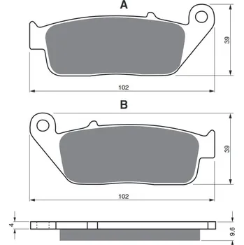 Auto-moto Brzdové destičky GOLDFREN 014 S3 HONDA CB 600 F Hornet (S ABS) 1998-2013