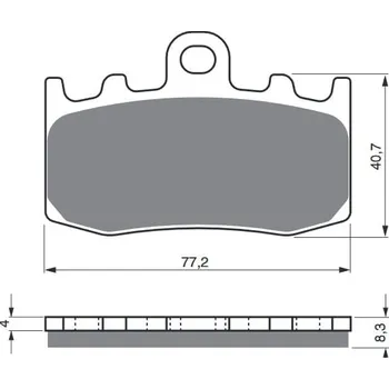 Brzdová destička Brzdové destičky GOLDFREN 196 S3 BMW K 1200 GT 2003-2006