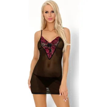Dámská erotická košilka Dámská košilka Loritan chemise + tanga ZDARMA! - LivCo Corsetti S/M