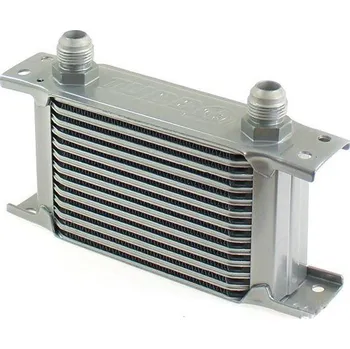 Autodíl Chladič oleje TurboWorks Slim Line 13-řádků 140x100x50 AN8 stříbrný