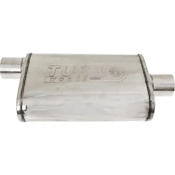 Zadní díl výfuku Centrální tlumič výfuku 76mm TurboWorks 304SS 355mm