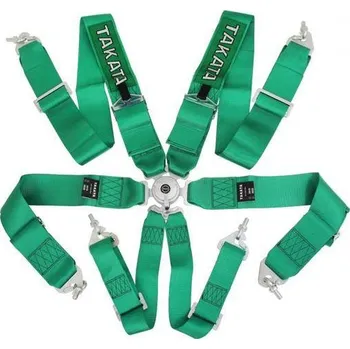 Návlek na bezpečnostní pás Bezpečnostní pásy 6-bodové 3" Takata Replica harness zelené