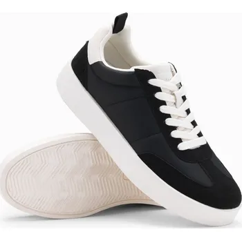 Pánské tenisky Pánské oldschoolové tenisky na hrubé podrážce - černé V4 OM-FOSL-0170 - 43