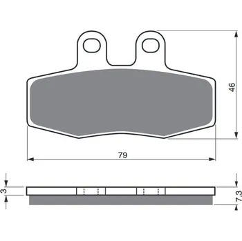 Autodíl Brzdové destičky GOLDFREN 010 AD STREET APRILIA Leonardo 300 2005-2005