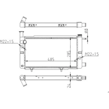 Chladič motoru Chladič, chlazení motoru HART 600 140