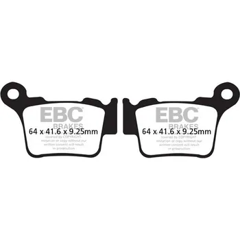 Brzdová destička Brzdové destičky EBC FA368TT HUSQVARNA FS 450 2015-2021