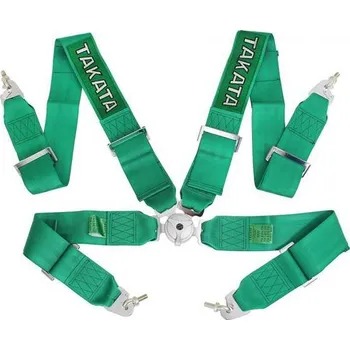 Návlek na bezpečnostní pás Bezpečnostní pásy 4-bodové 3" Takata Replica zelené I