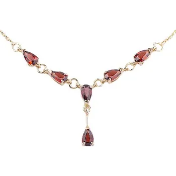 Náhrdelník granát - zlatý náhrdelník (U7-8309)