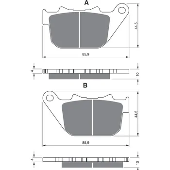 Brzdová destička Brzdové destičky GOLDFREN 274 S3 274 S3
