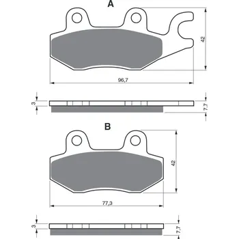 Brzdová destička Brzdové destičky GOLDFREN 009 K5 CAGIVA Elefant 900 I.E. 1990-1992