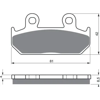 Brzdová destička Brzdové destičky GOLDFREN 025 AD STREET 025 AD