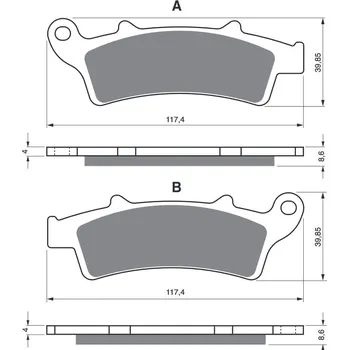 Autodíl Brzdové destičky GOLDFREN 193 S3 PIAGGIO/VESPA Beverly 350 2011-2015