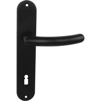 Dveřní kování BA - NERO - S BB otvor pro klíč, klika/klika, 90 mm BS - Černá matná