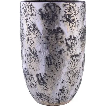 Váza Váza keramická BARREIRO, pr.22x40cm, zlatá|DIRTY GOLD|Ego Dekor