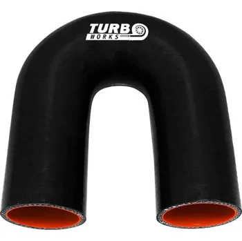 Zapalovací a žhavicí svíčka Silikonové koleno 180° TurboWorks Pro černá 67mm