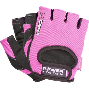 Fitness rukavice Power System Rukavice Gloves Pro Grip - růžová, M