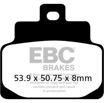 Brzdová destička Brzdové destičky EBC SFA301 APRILIA Habana 125 1999-2001