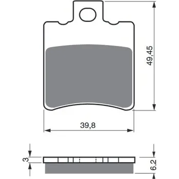Auto-moto Brzdové destičky GOLDFREN 098 AD APRILIA Leonardo 125 1996-1998