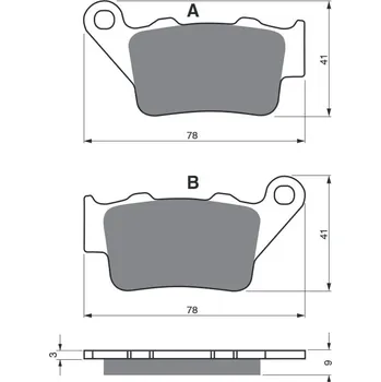 Brzdová destička Brzdové destičky GOLDFREN 023 K5 ROYAL ENFIELD Interceptor 650 TWIN 2018-2018